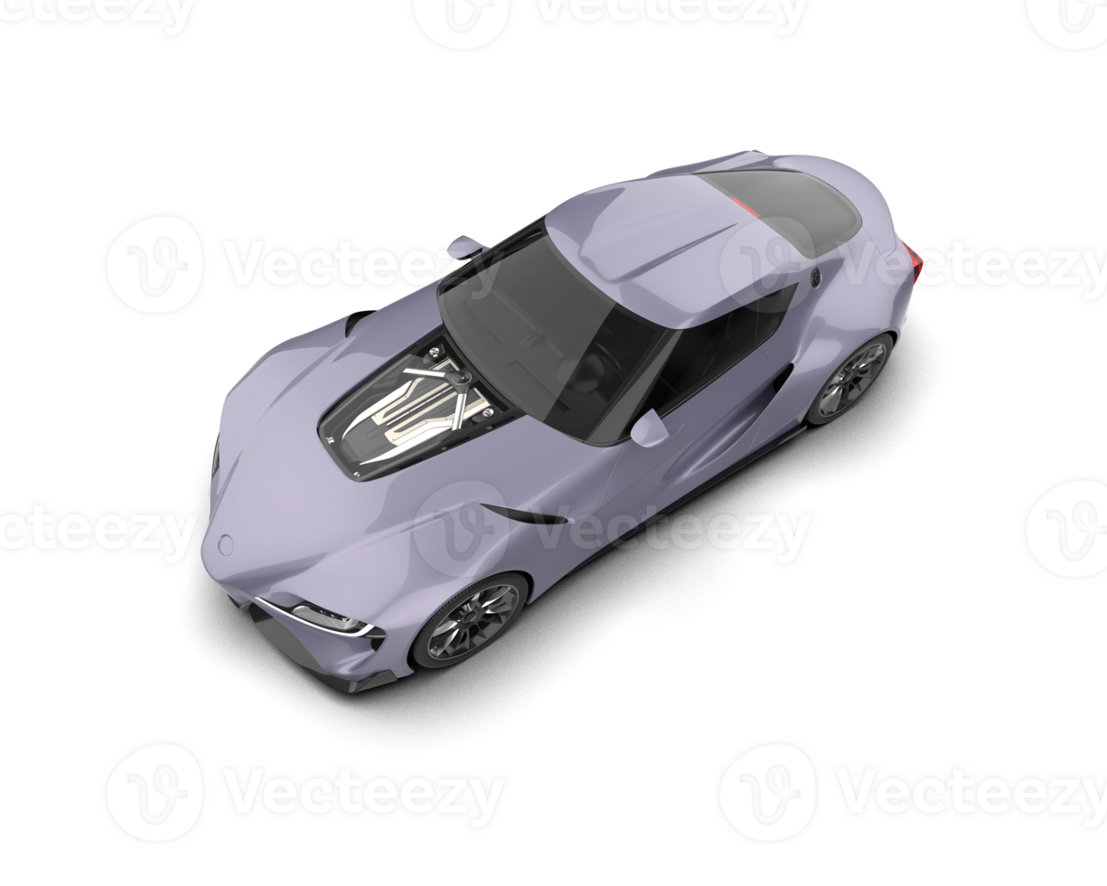 Realistic sport car isolated on background. 3d rendering - illustration png