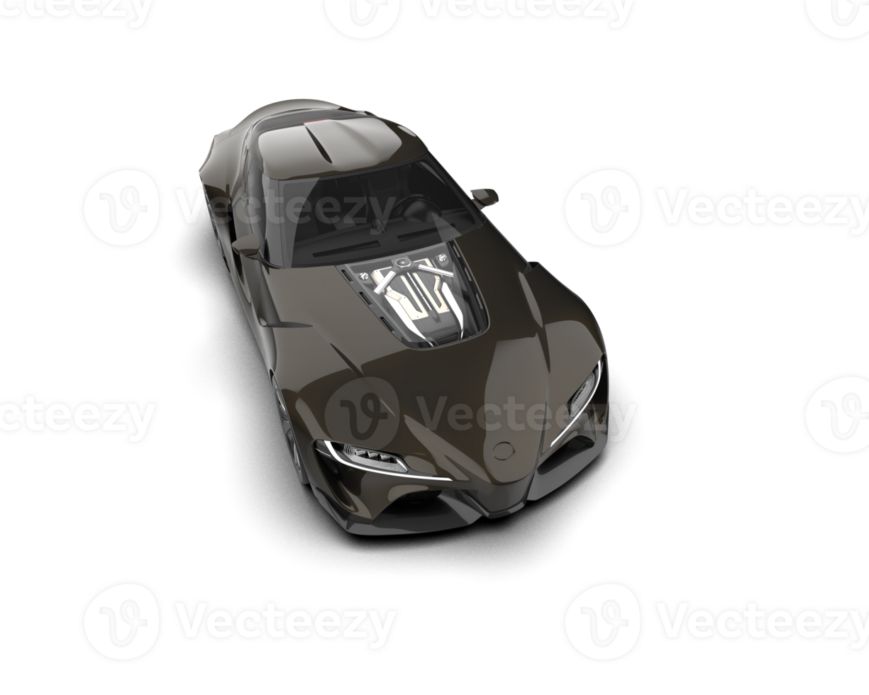 Realistic sport car isolated on background. 3d rendering - illustration png