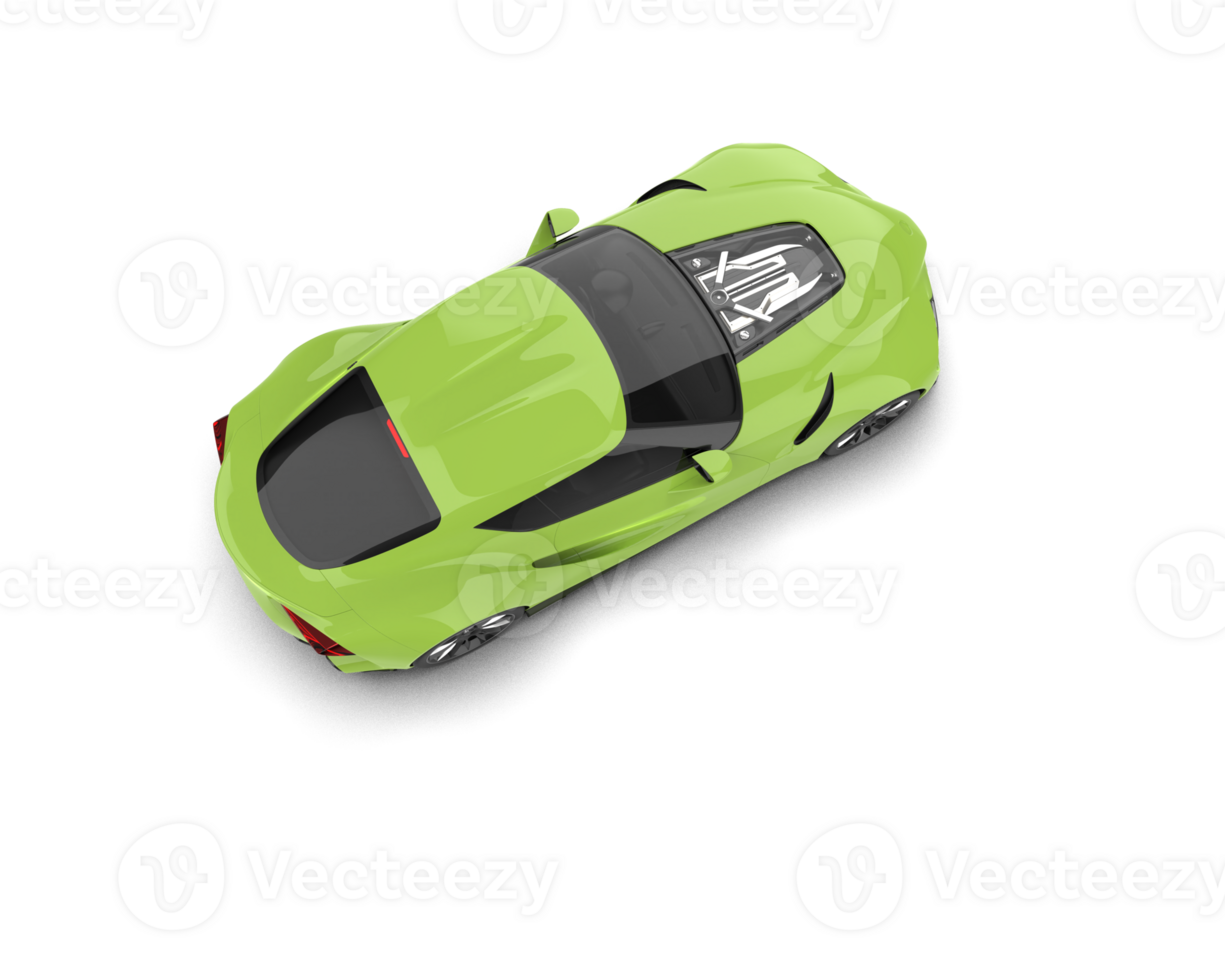 Realistic sport car isolated on background. 3d rendering - illustration png