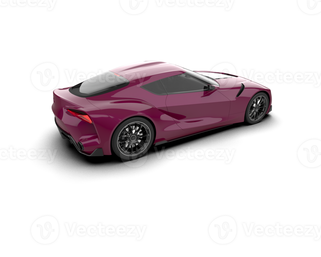 Realistic sport car isolated on background. 3d rendering - illustration png