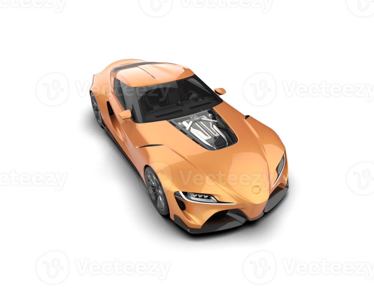 Realistic sport car isolated on background. 3d rendering - illustration png