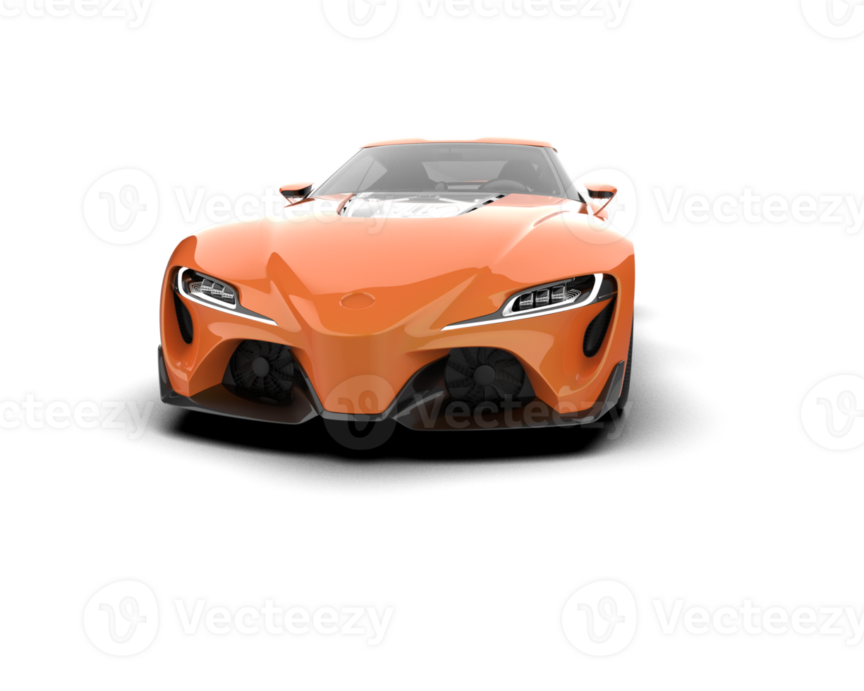 Realistic sport car isolated on background. 3d rendering - illustration png