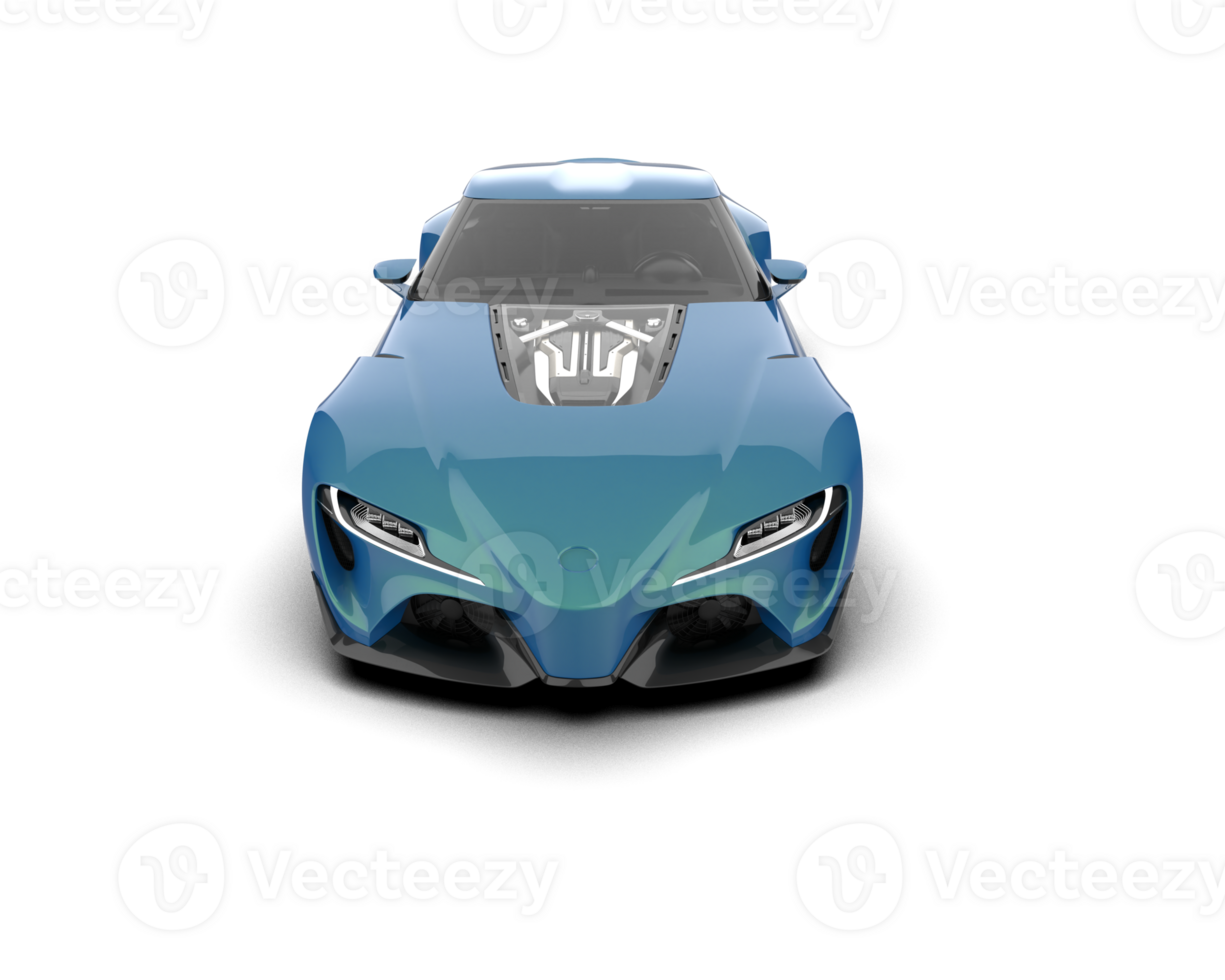 Realistic sport car isolated on background. 3d rendering - illustration png