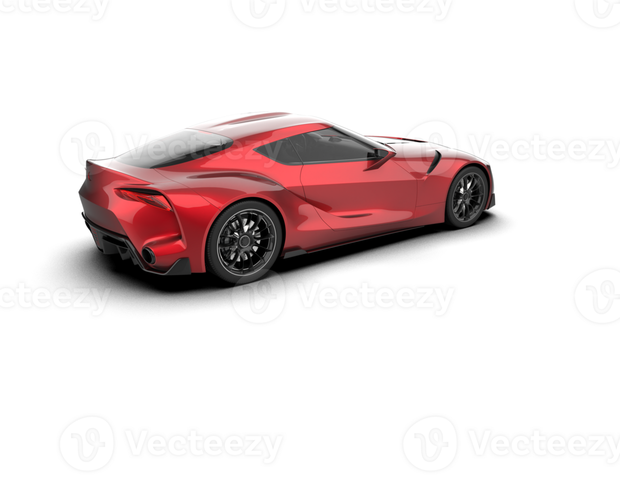 Realistic sport car isolated on background. 3d rendering - illustration png