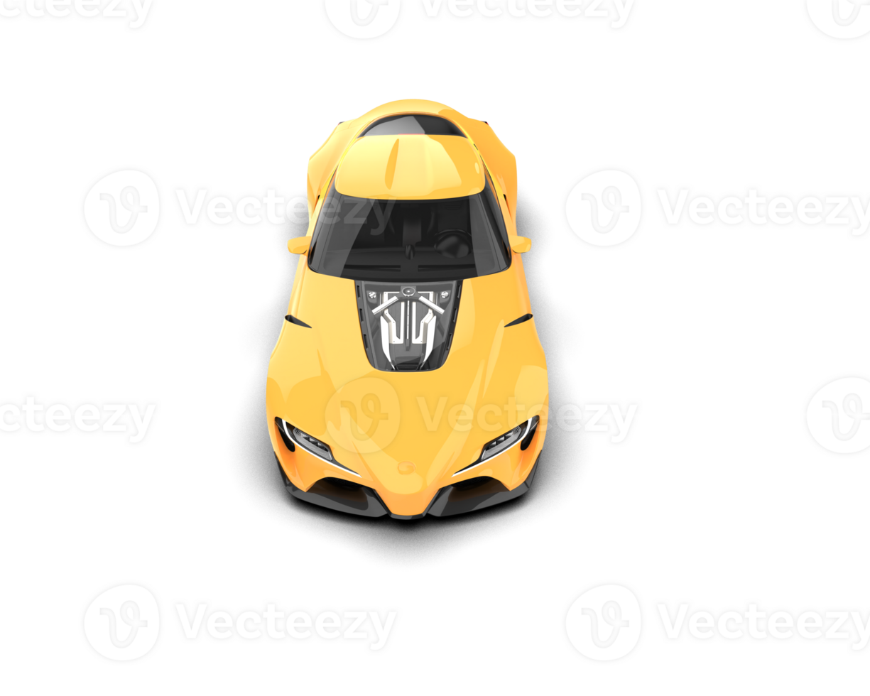 Realistic sport car isolated on background. 3d rendering - illustration png
