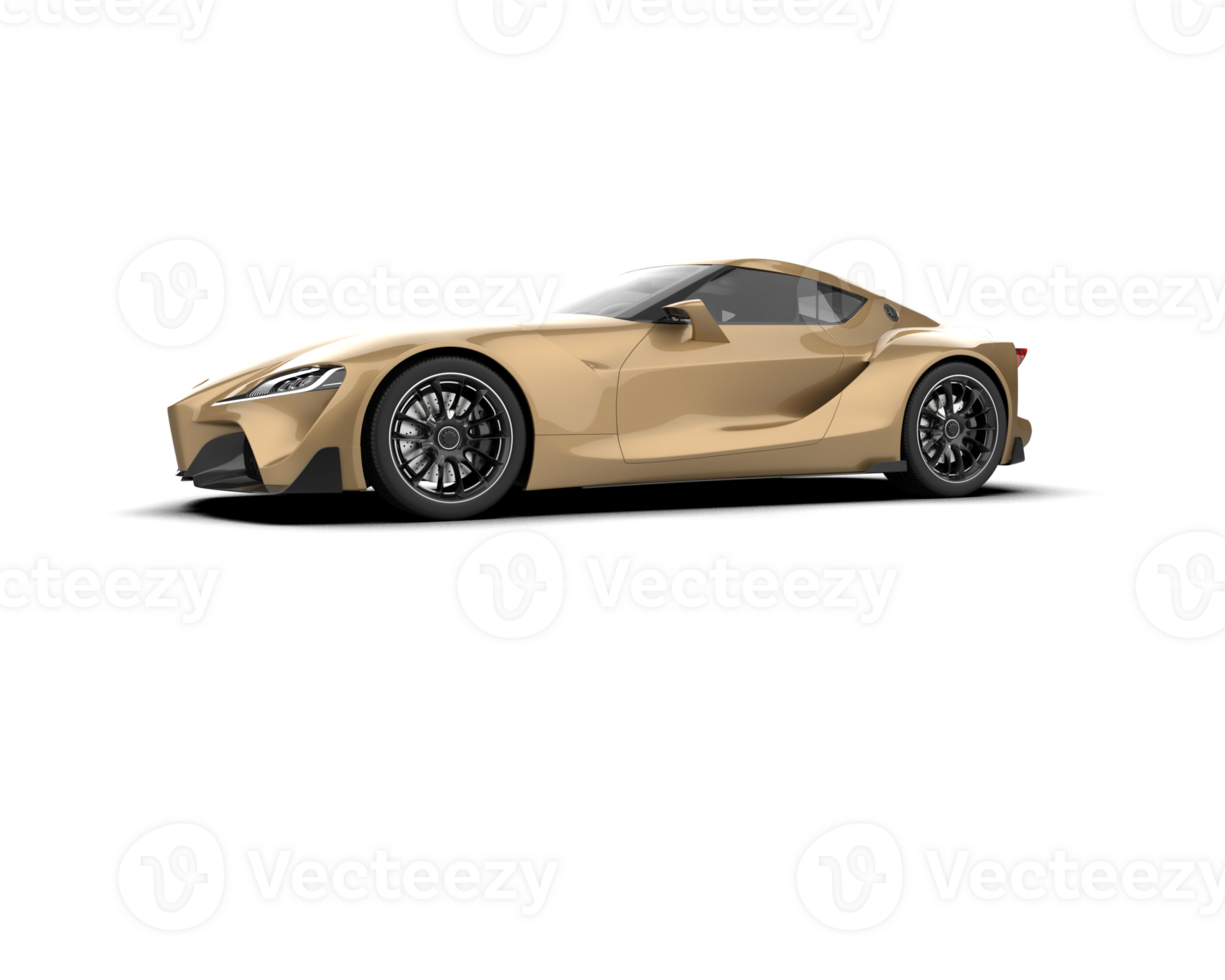 Realistic sport car isolated on background. 3d rendering - illustration png