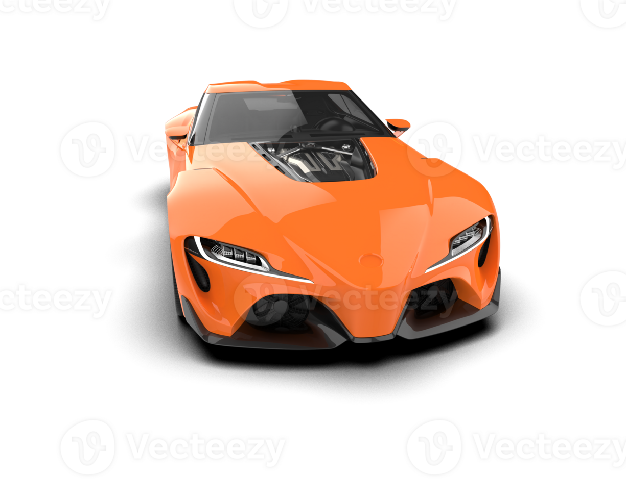Realistic sport car isolated on background. 3d rendering - illustration png