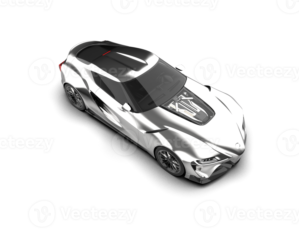 Realistic sport car isolated on background. 3d rendering - illustration png