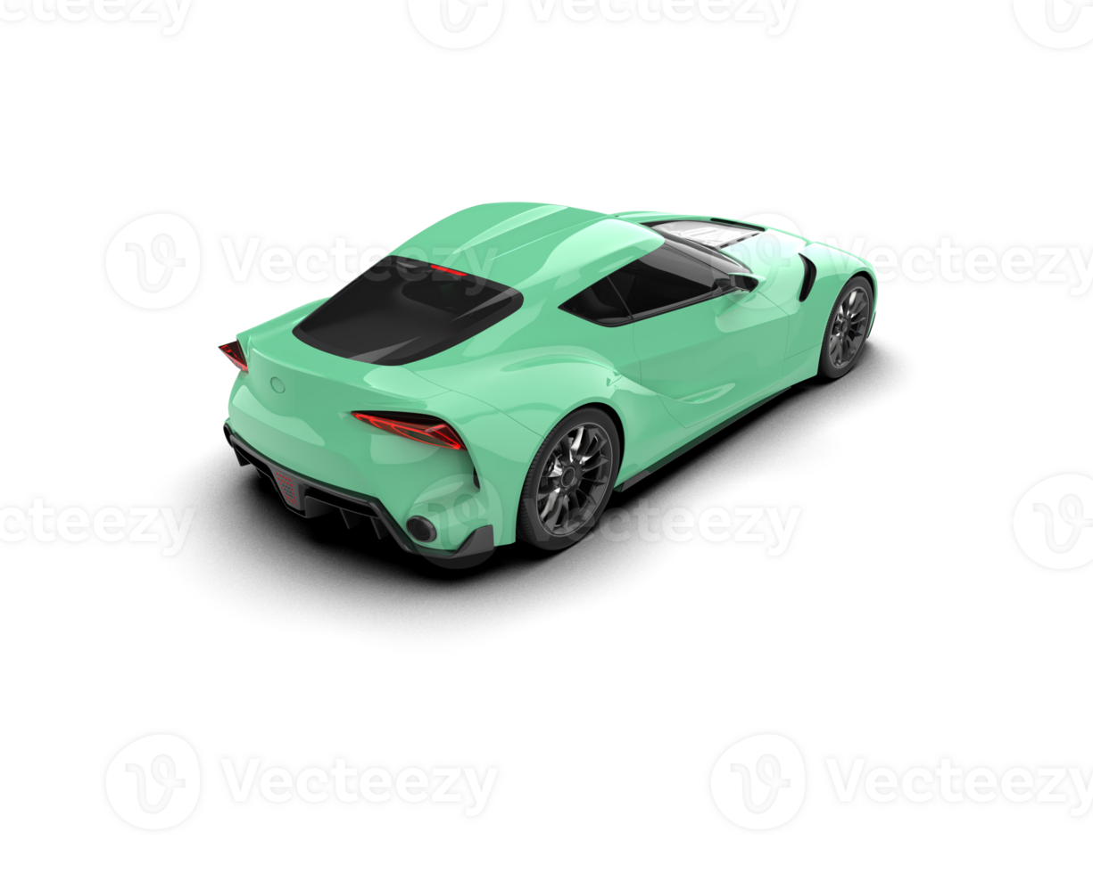 Realistic sport car isolated on background. 3d rendering - illustration png