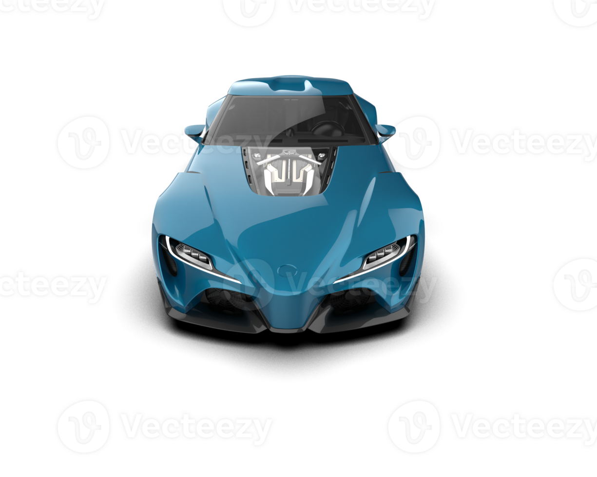 Realistic sport car isolated on background. 3d rendering - illustration png