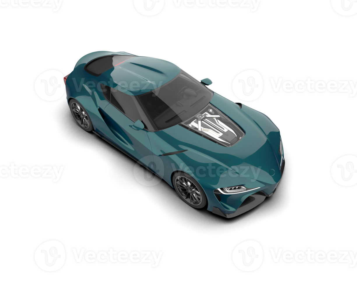 Realistic sport car isolated on background. 3d rendering - illustration png