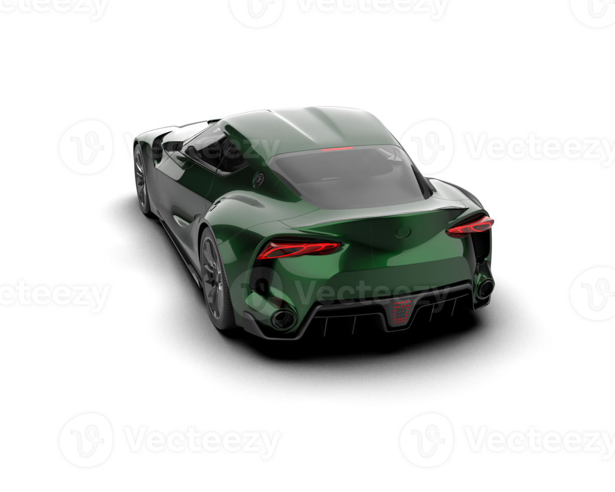 Realistic sport car isolated on background. 3d rendering - illustration png