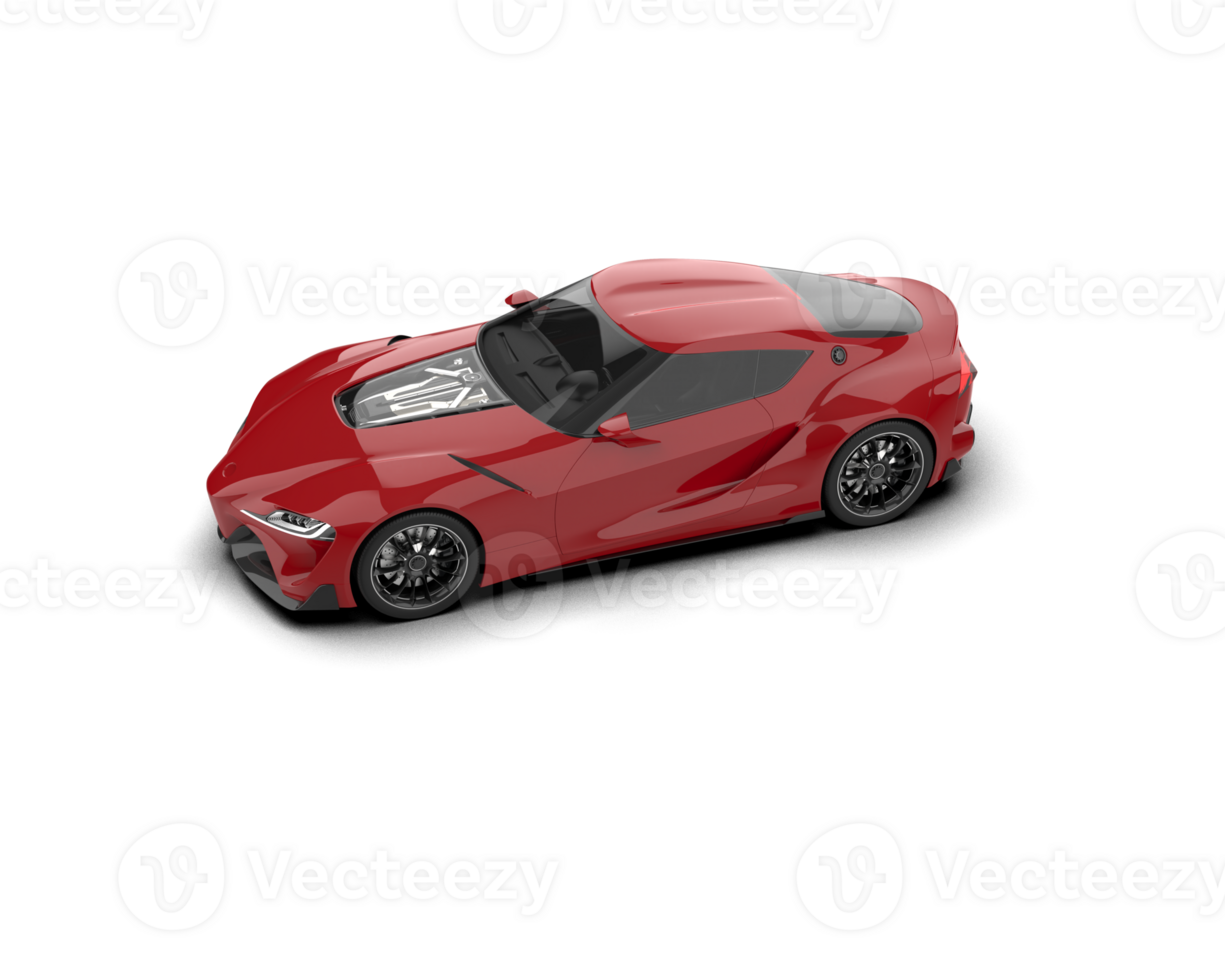 Realistic sport car isolated on background. 3d rendering - illustration png