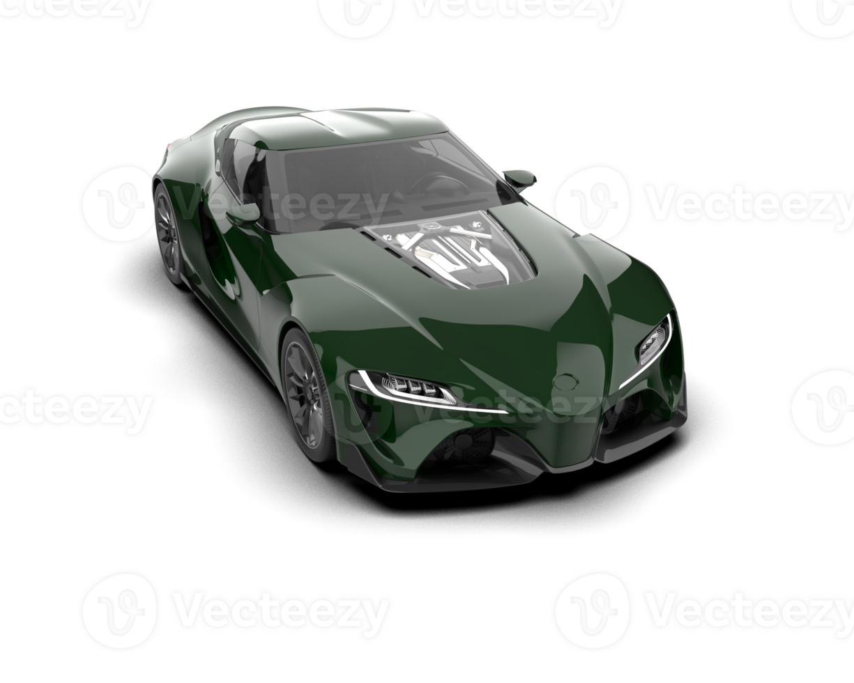 Realistic sport car isolated on background. 3d rendering - illustration png
