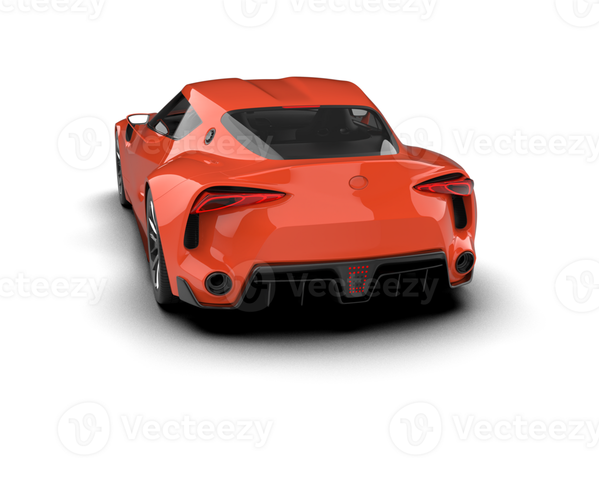 Realistic sport car isolated on background. 3d rendering - illustration png