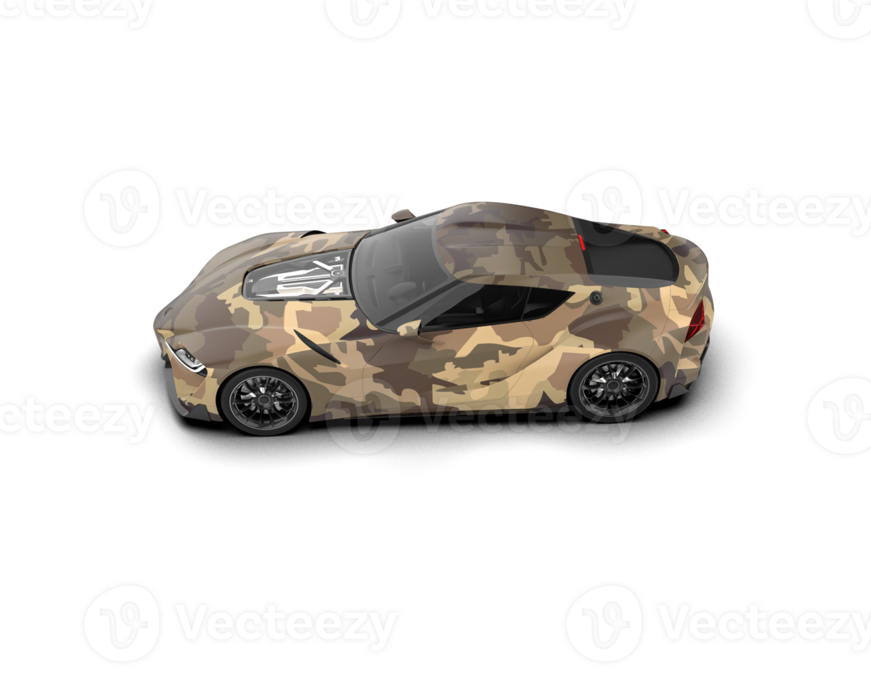 Realistic sport car isolated on background. 3d rendering - illustration png