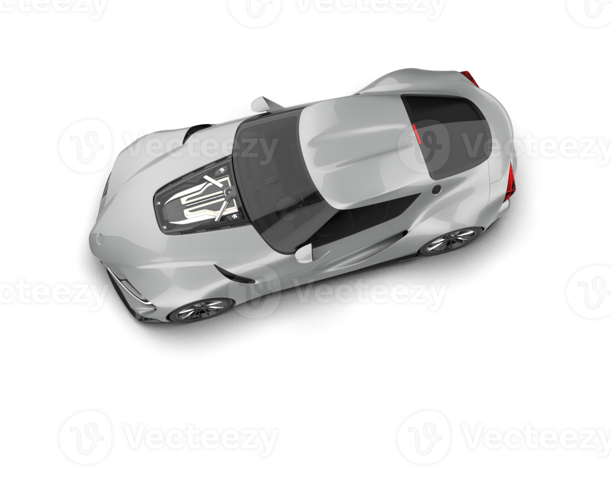 Realistic sport car isolated on background. 3d rendering - illustration png