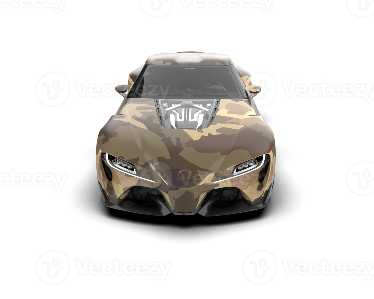 Realistic sport car isolated on background. 3d rendering - illustration png