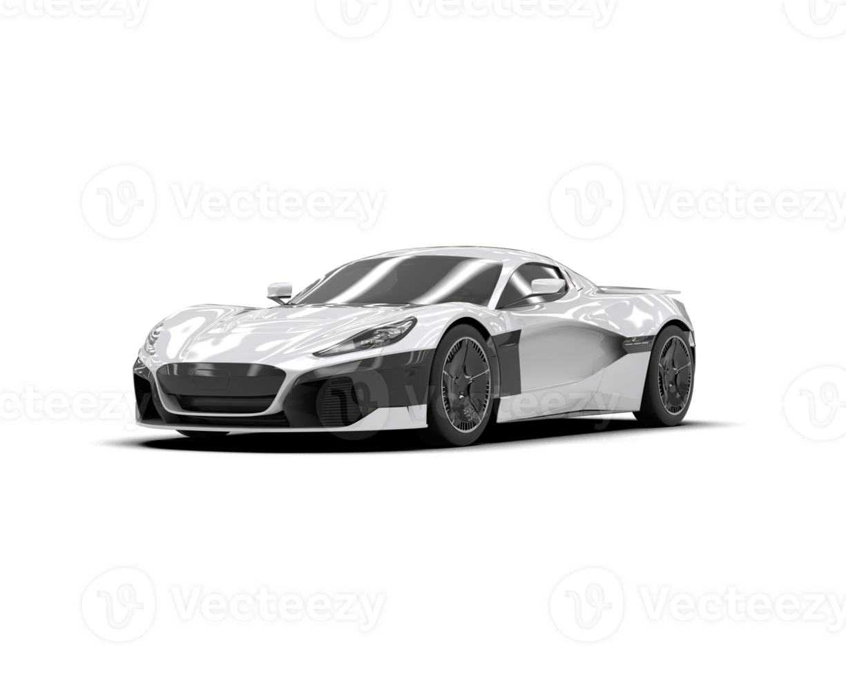 Realistic sport car isolated on background. 3d rendering - illustration png