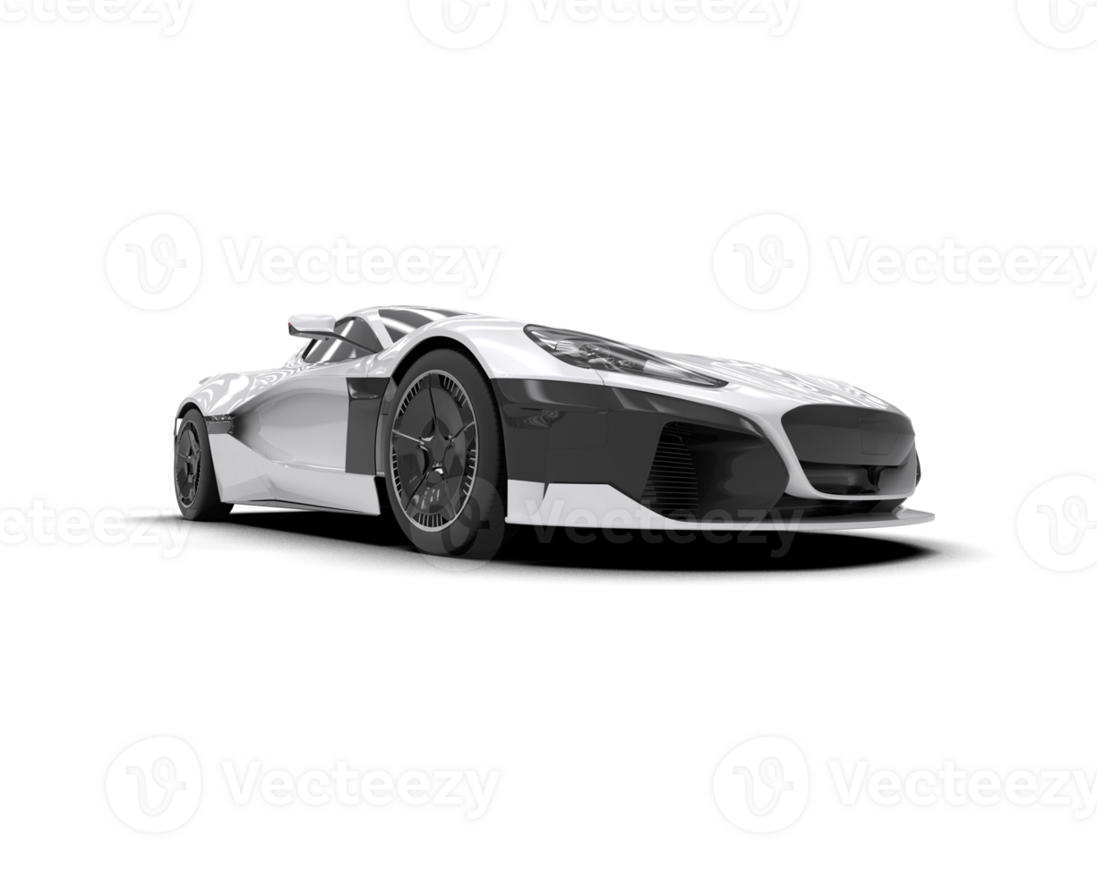 Realistic sport car isolated on background. 3d rendering - illustration png