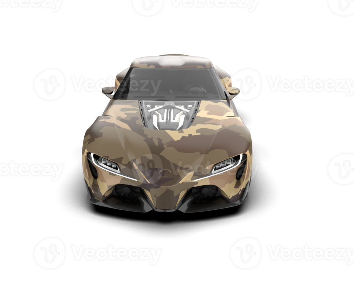 Realistic sport car isolated on background. 3d rendering - illustration png