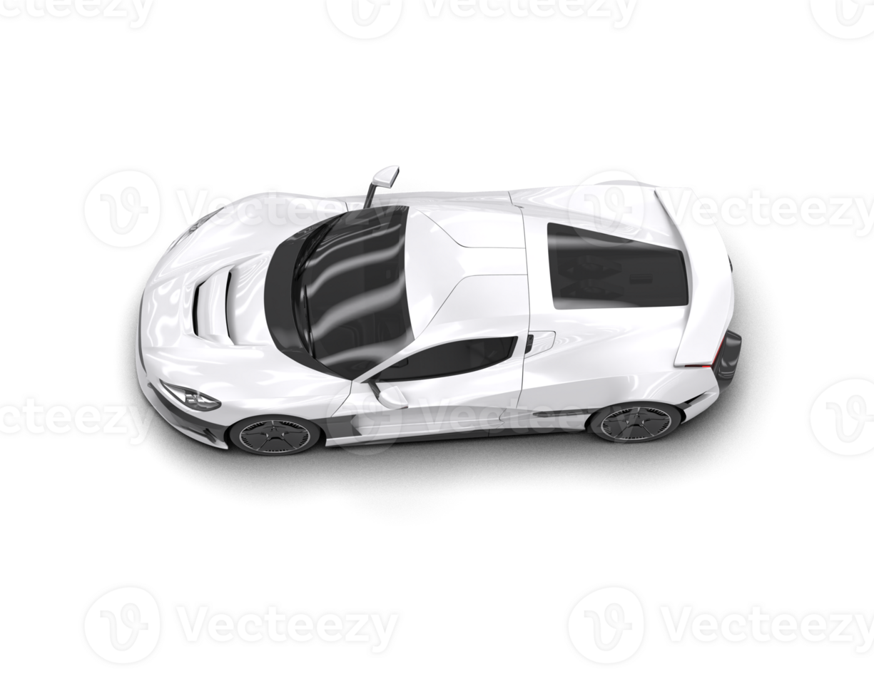 Realistic sport car isolated on background. 3d rendering - illustration png