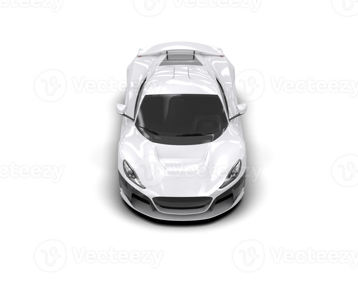 Realistic sport car isolated on background. 3d rendering - illustration png