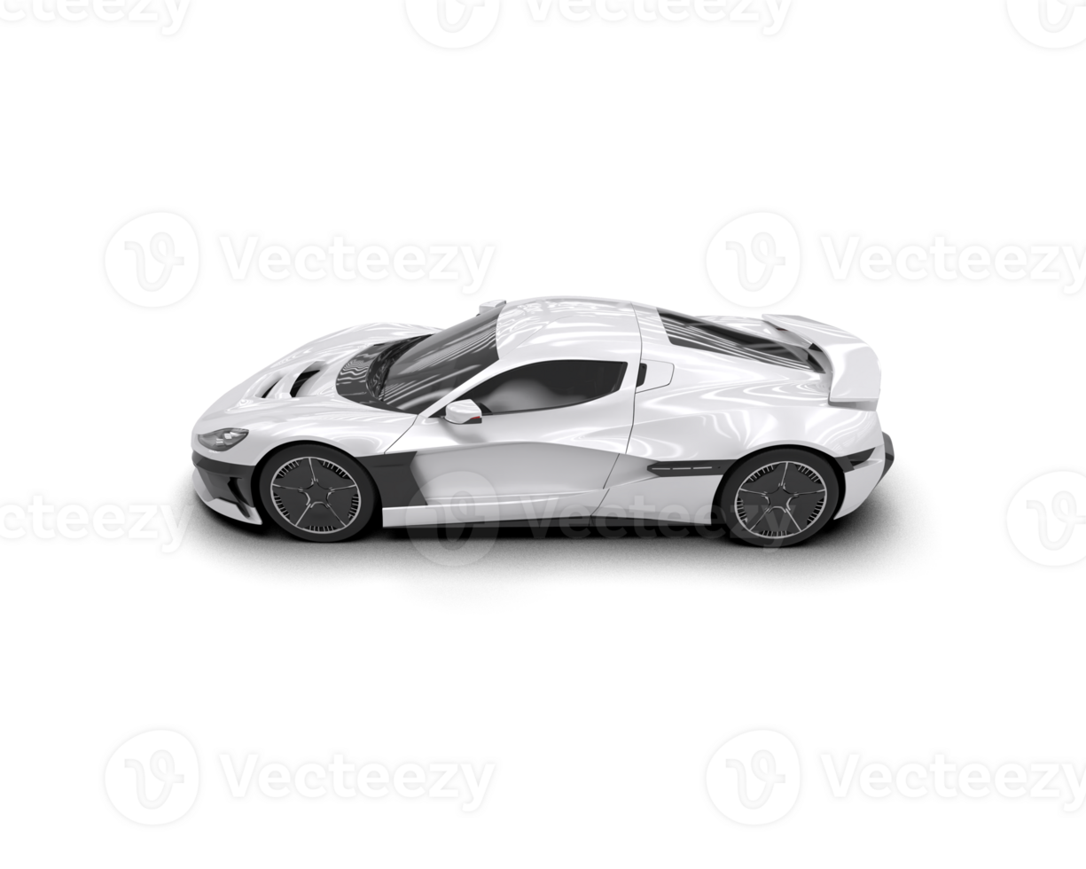 Realistic sport car isolated on background. 3d rendering - illustration png