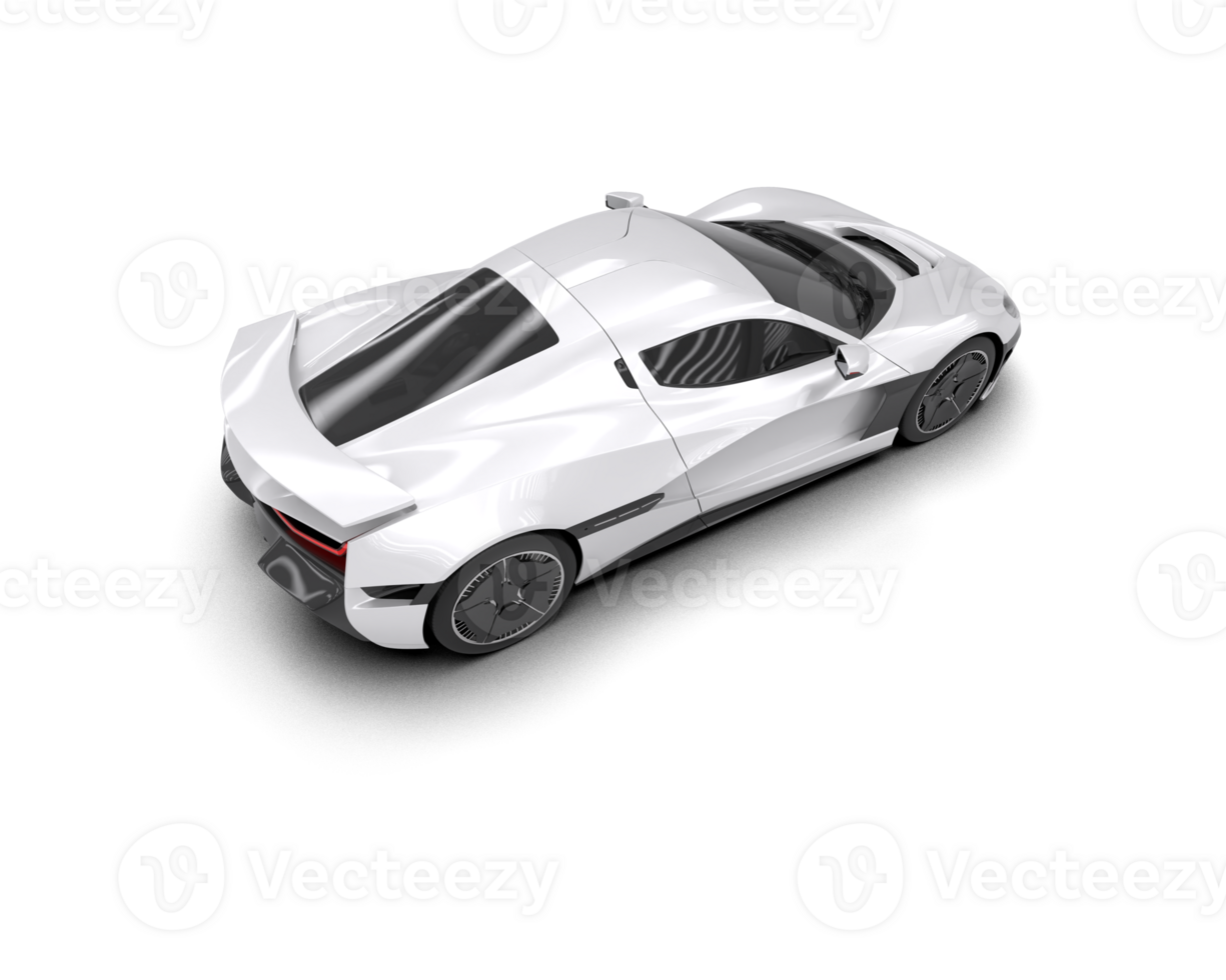 Realistic sport car isolated on background. 3d rendering - illustration png
