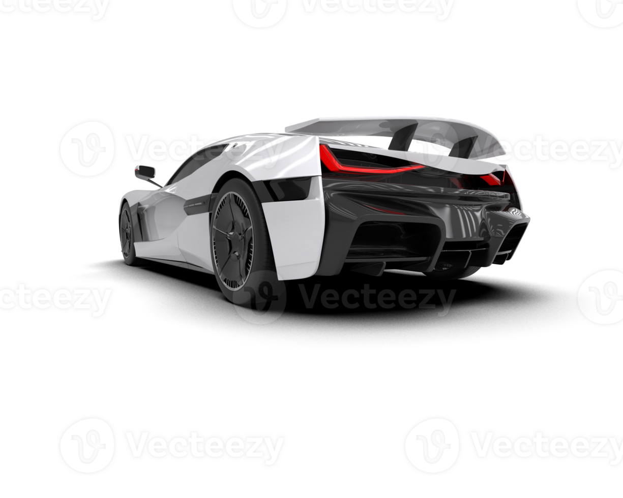 Realistic sport car isolated on background. 3d rendering - illustration png