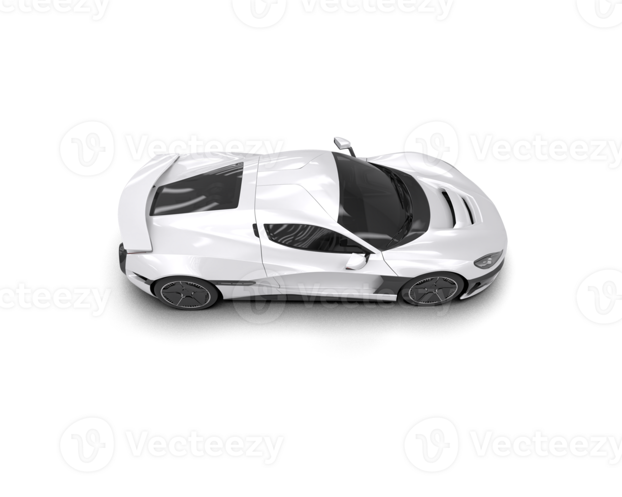 Realistic sport car isolated on background. 3d rendering - illustration png