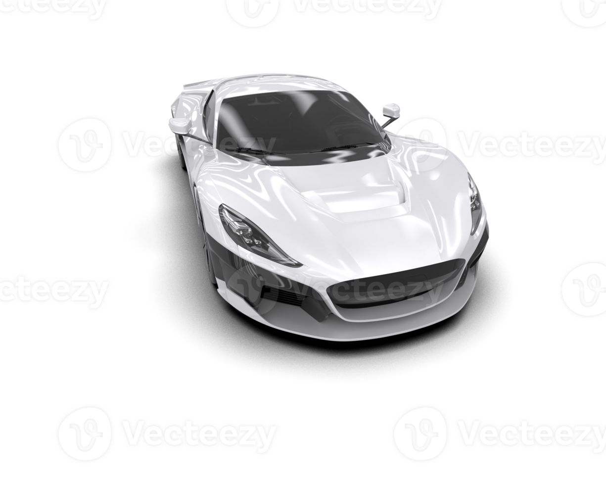 Realistic sport car isolated on background. 3d rendering - illustration png