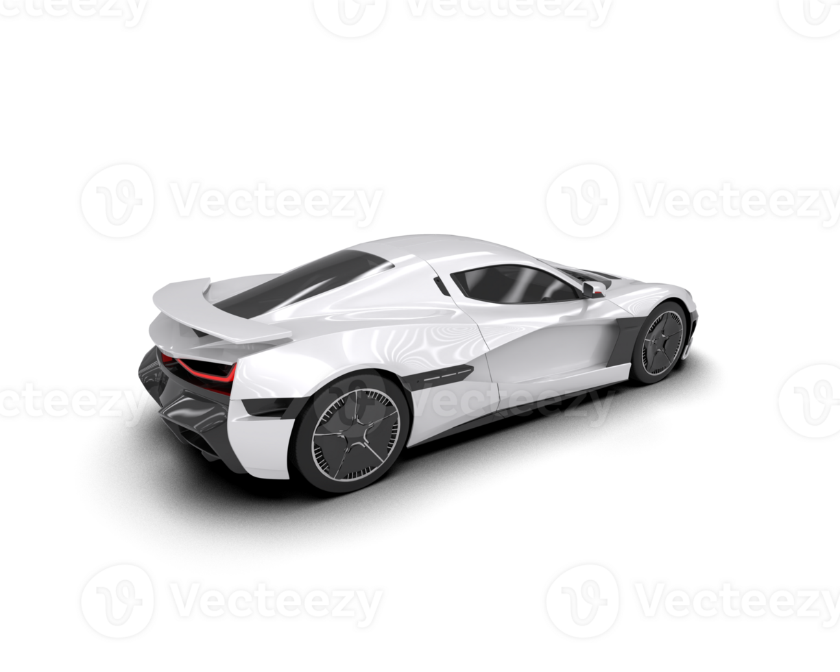 Realistic sport car isolated on background. 3d rendering - illustration png