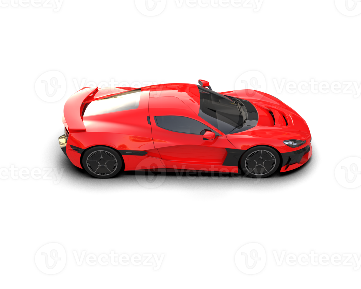 Realistic sport car isolated on background. 3d rendering - illustration png