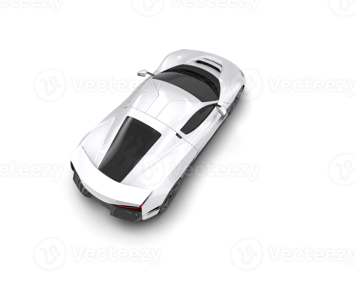 Realistic sport car isolated on background. 3d rendering - illustration png