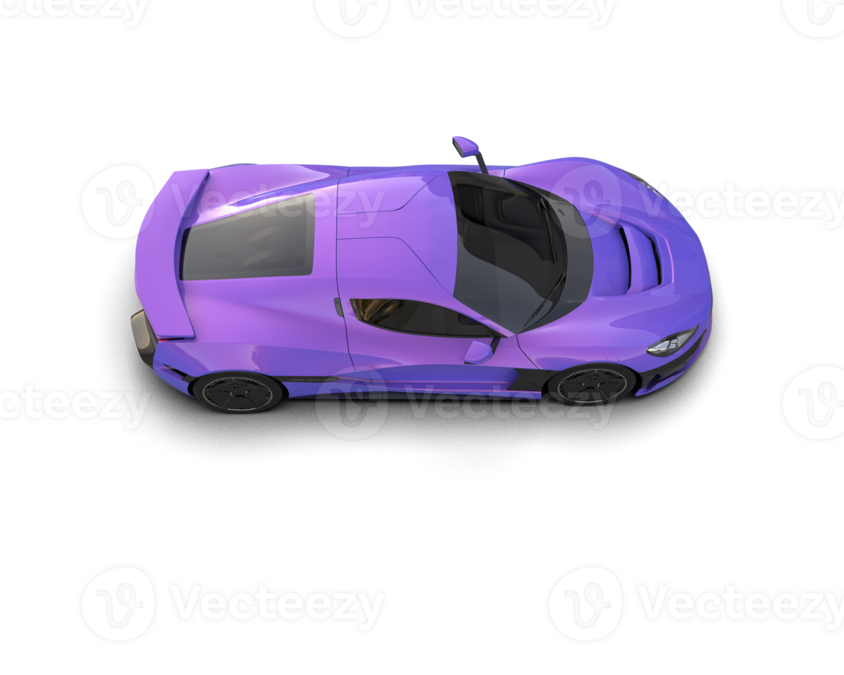 Realistic sport car isolated on background. 3d rendering - illustration png