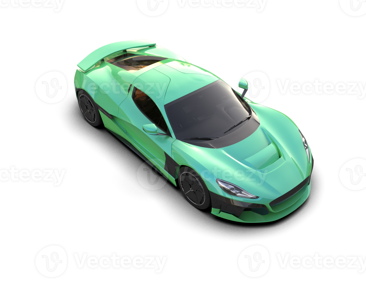 Realistic sport car isolated on background. 3d rendering - illustration png