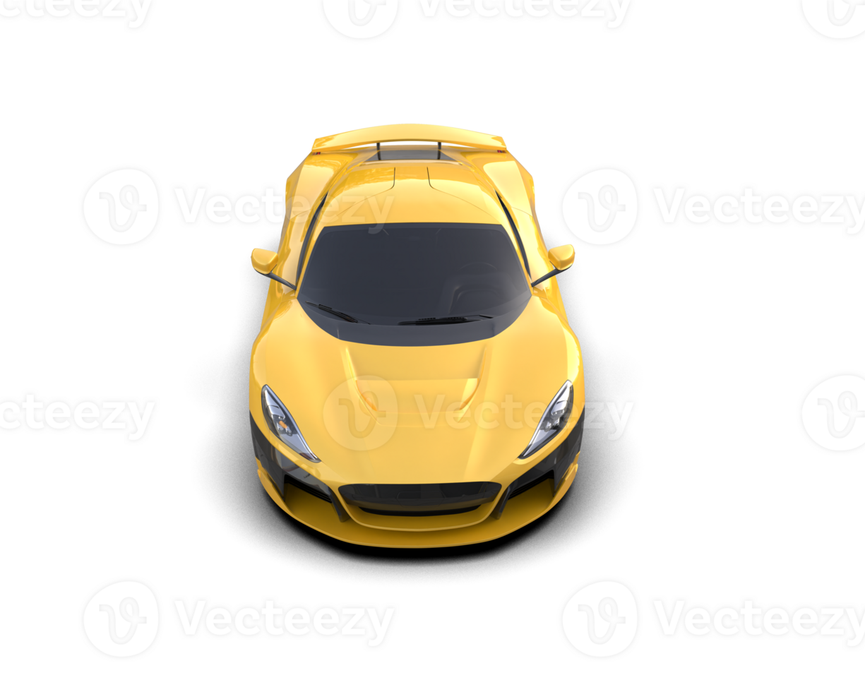 Realistic sport car isolated on background. 3d rendering - illustration png