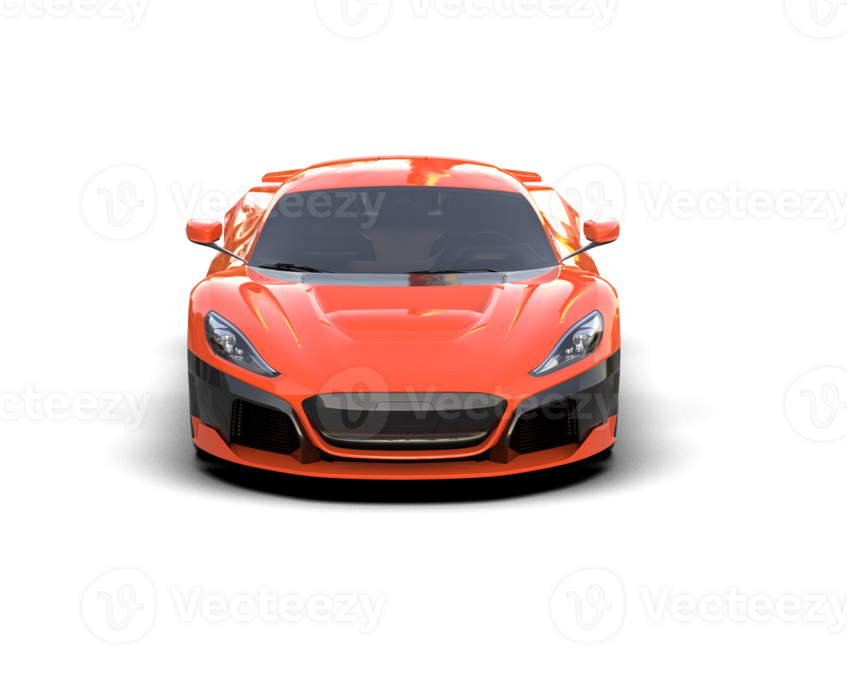 Realistic sport car isolated on background. 3d rendering - illustration png
