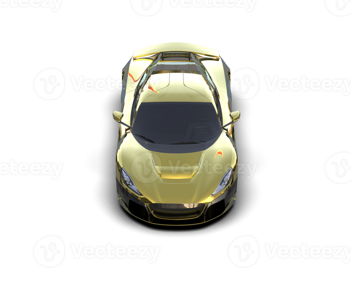 Realistic sport car isolated on background. 3d rendering - illustration png