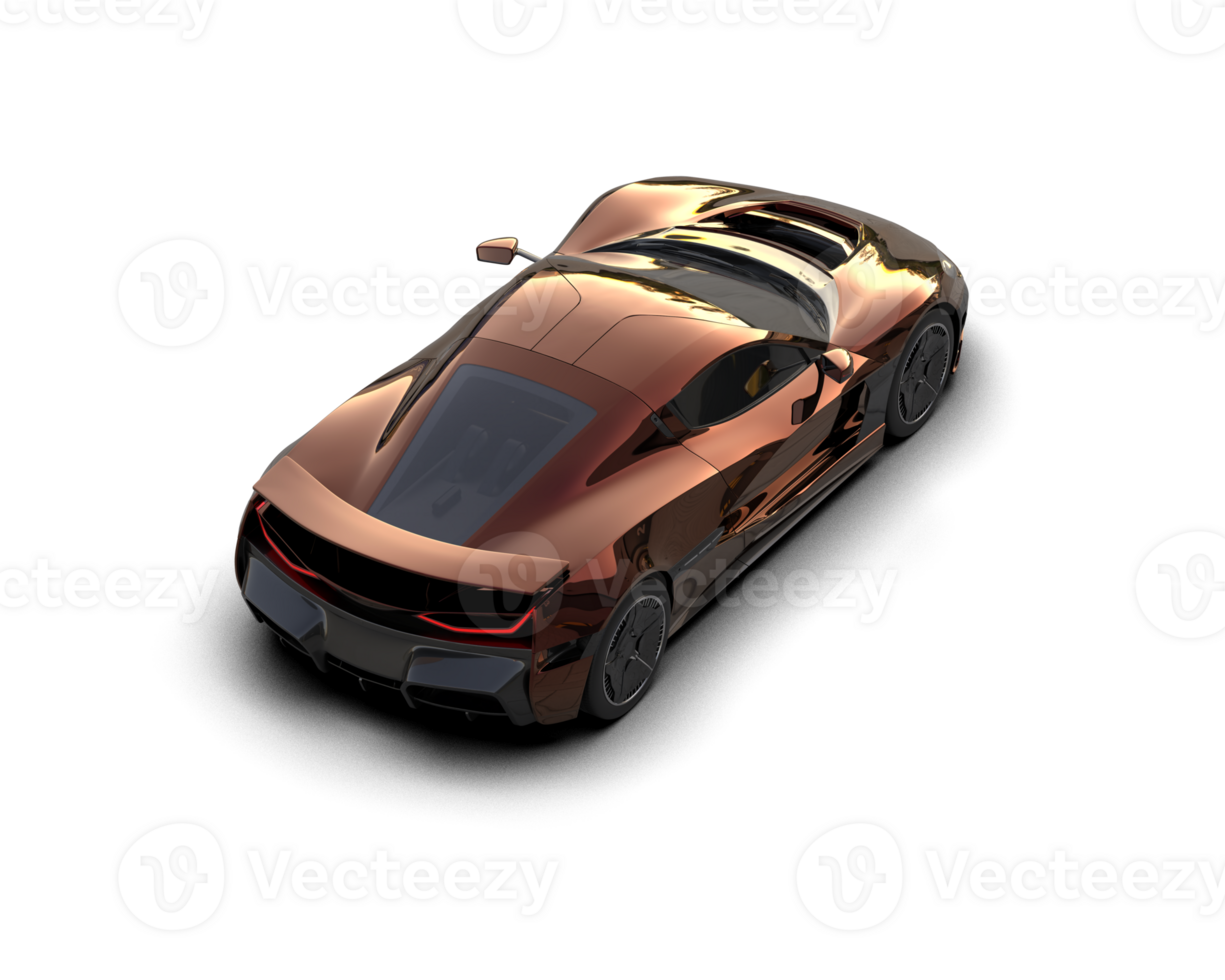 Realistic sport car isolated on background. 3d rendering - illustration png