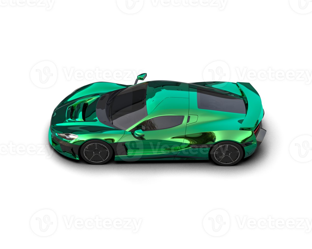 Realistic sport car isolated on background. 3d rendering - illustration png