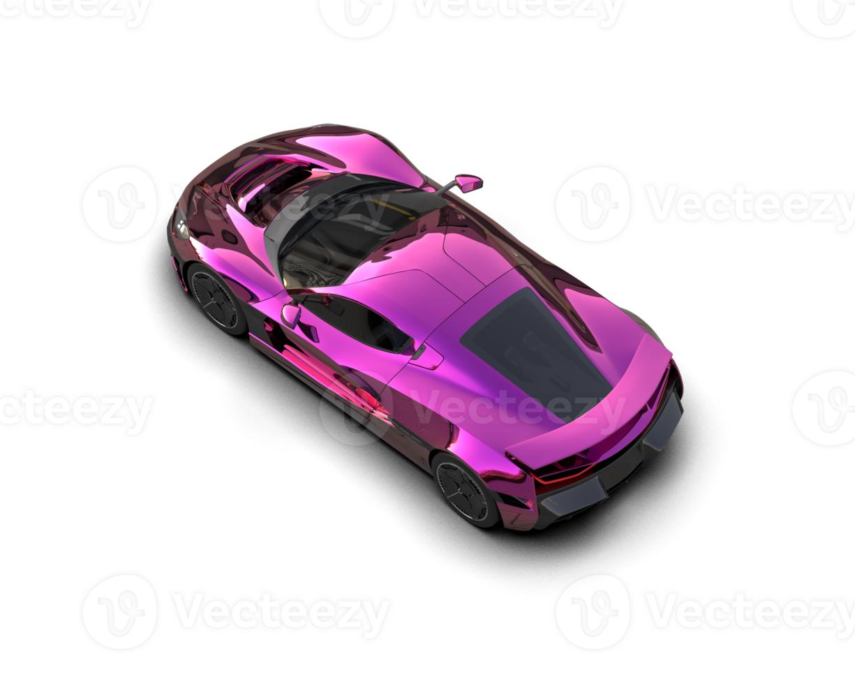Realistic sport car isolated on background. 3d rendering - illustration png