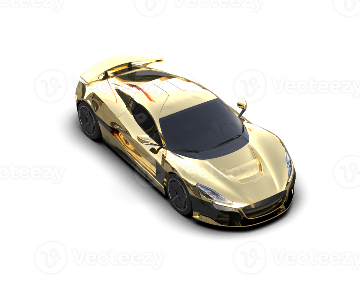 Realistic sport car isolated on background. 3d rendering - illustration png