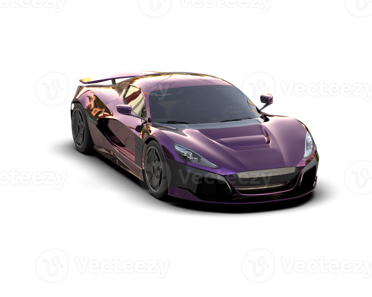 Realistic sport car isolated on background. 3d rendering - illustration png