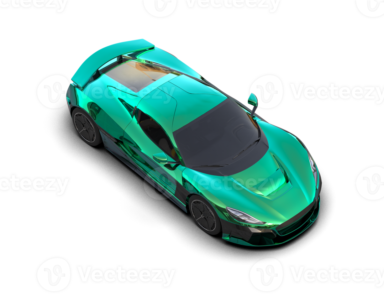 Realistic sport car isolated on background. 3d rendering - illustration png