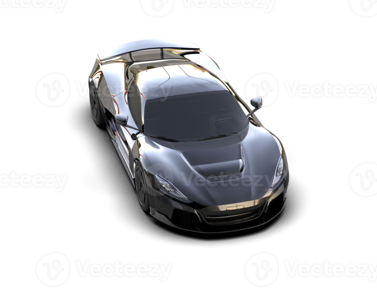 Realistic sport car isolated on background. 3d rendering - illustration png