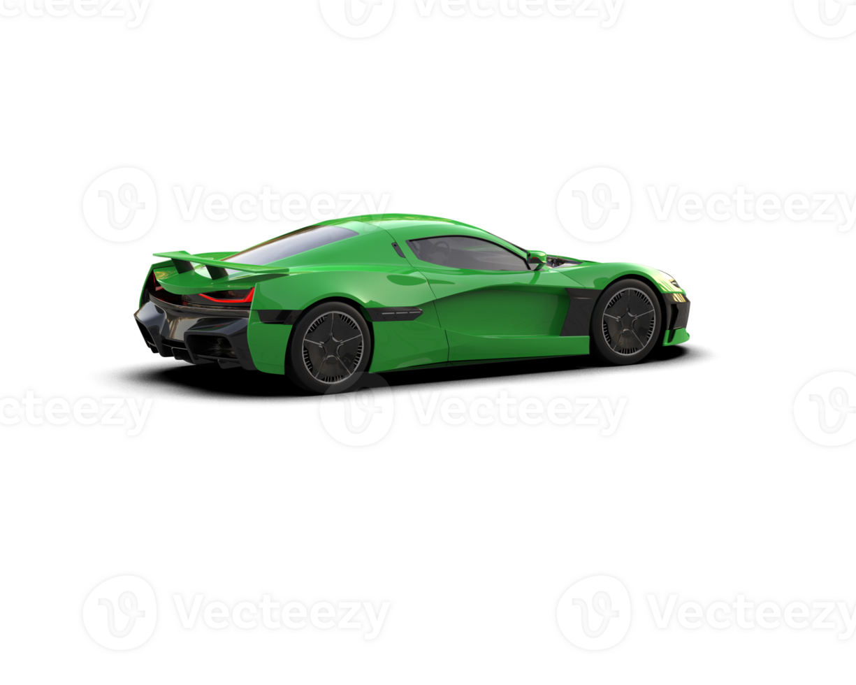 Realistic sport car isolated on background. 3d rendering - illustration png