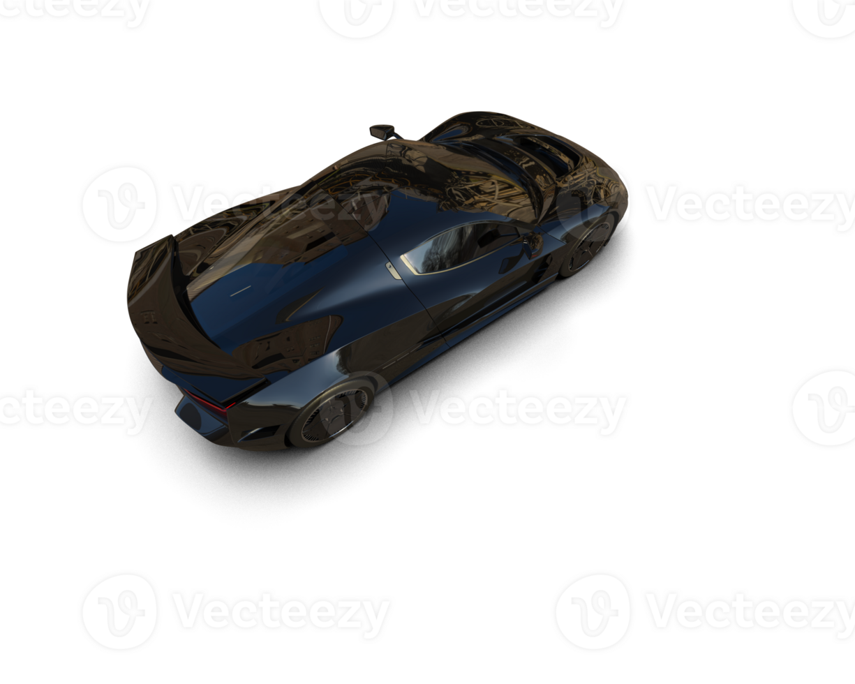 Realistic sport car isolated on background. 3d rendering - illustration png