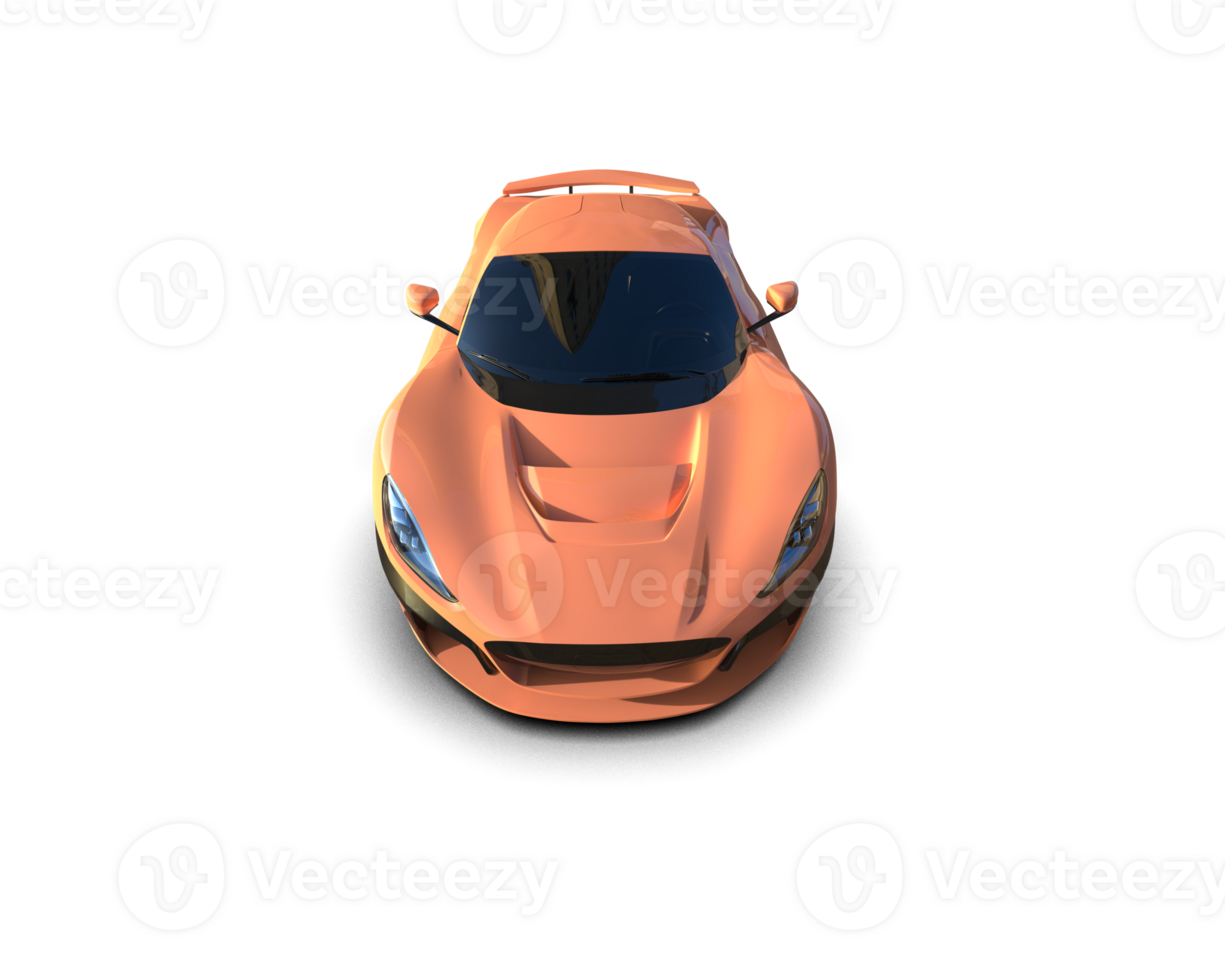 Realistic sport car isolated on background. 3d rendering - illustration png